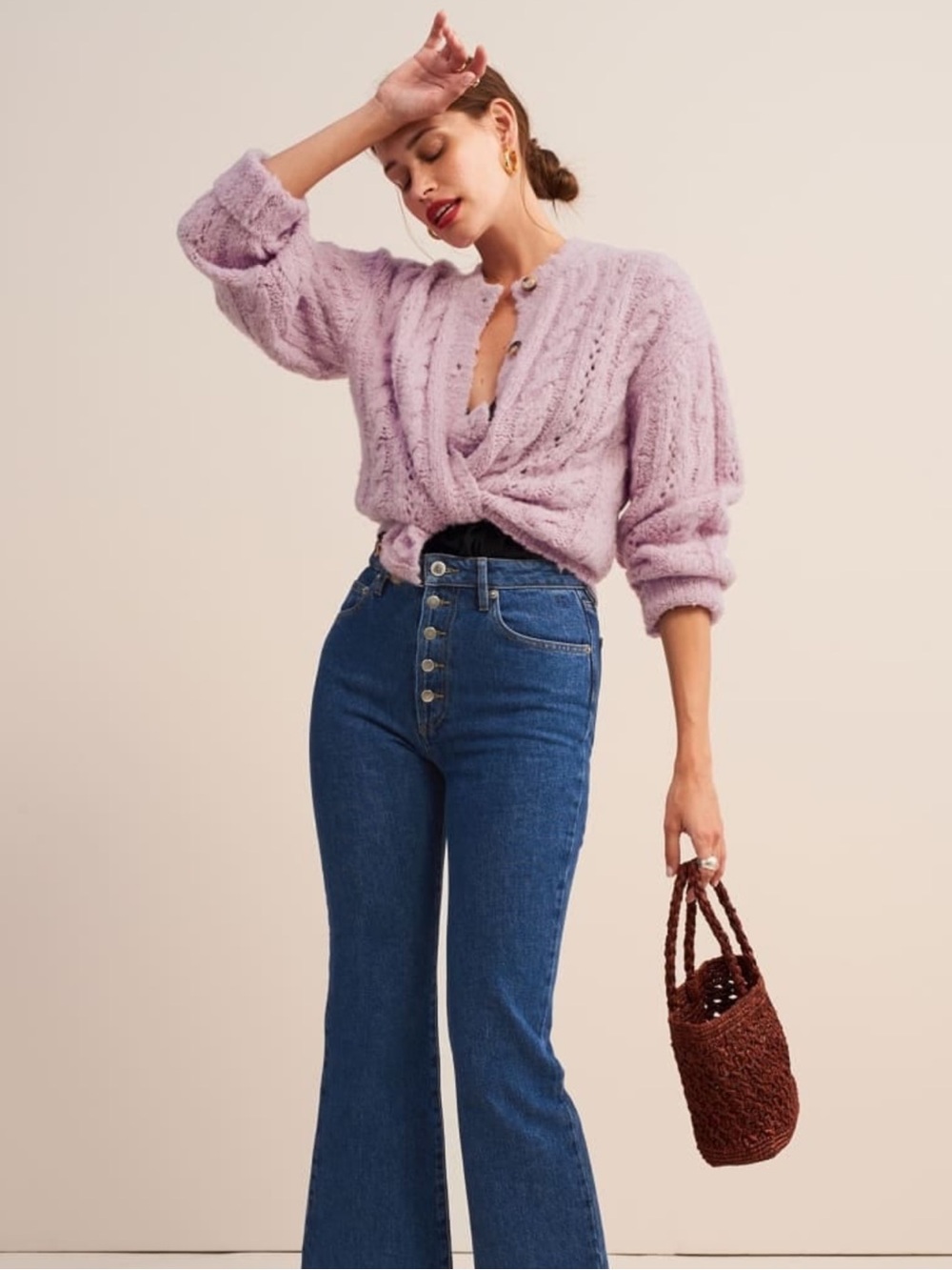 Rouje Beige Lino Cardigan - Picture 6 of 6
